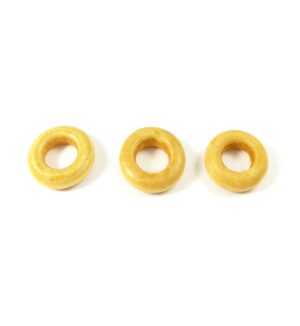 Χάντρα ροδέλα φυσικό ξύλινη 15x4mm