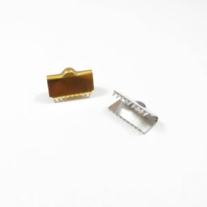 Ακροδέκτης ατσάλι  20x9mm  για κορδόνι πλακέ 20mm