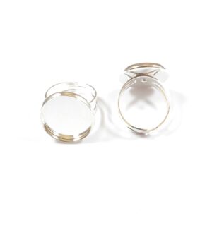 Βάση δαχτυλιδιού ασημί χαλκός 20mm/18mm