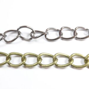 Αλυσίδα οβάλ κυρτή σιδερένια 14.5x10mm
