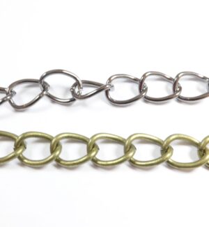 Αλυσίδα οβάλ κυρτή σιδερένια 14.5x10mm