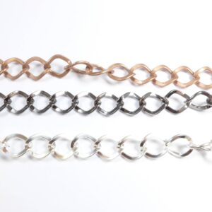 Αλυσίδα ρόμβος πλακέ σιδερένια 8.5x6.8mm/μέτρο