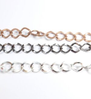 Αλυσίδα ρόμβος πλακέ σιδερένια 8.5x6.8mm/μέτρο