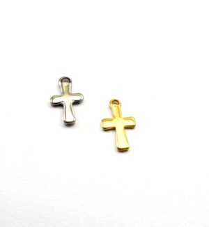 Σταυρός μεταλλικός κρεμαστός ατσάλι 12x7mm
