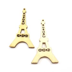 Πύργος Eiffel  ξύλινο μεγάλο κρεμαστό 59x33mm