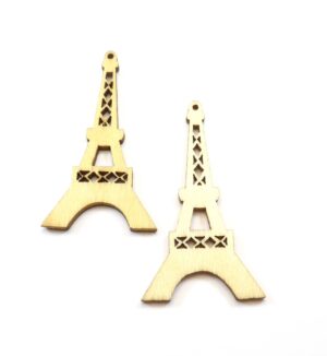 Πύργος Eiffel  ξύλινο μεγάλο κρεμαστό 59x33mm