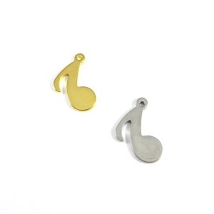 Νότα μεταλλική ατσάλι 15.5x10mm