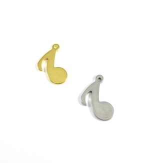 Νότα μεταλλική ατσάλι 15.5x10mm
