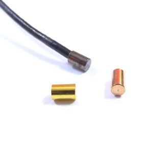 Καπελάκι μεταλλικό χαλκός 5×3mm για κορδόνι 2mm