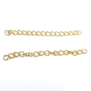 Επέκταση αλυσίδας χρυσό ατσάλι 44x3mm