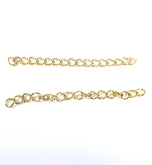 Επέκταση αλυσίδας χρυσό ατσάλι 44x3mm
