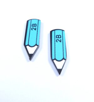 Μολύβι γαλάζιο ακρυλικό καμπουσόν 28x19.5mm