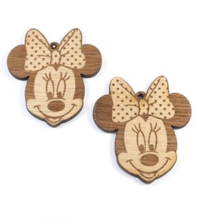 Minnie  ξύλινο κρεμαστό 40x37mm