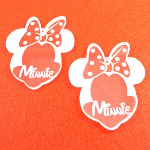 Minnie διάφανο plexiglass κρεμαστό 58x52mm