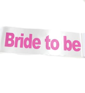 Κορδέλα Bride To Be φαρδιά σατέν 14x170cm