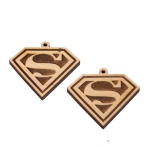 Superman ξύλινο κρεμαστό 32x36mm