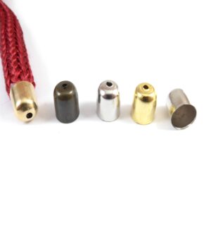 Καπελάκι μεταλλικό 9x8mm για κορδόνι 7mm