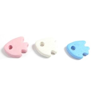 Ψαράκι μικρό κεραμική χάντρα 8.5x11mm