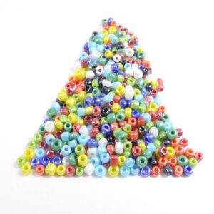 Γυάλινες χάντρες seed επισμαλτωμένες περλέ 2mm/6gr περίπου 300 χάντρες