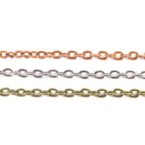 Αλυσίδα cross πλακέ σιδερένια 2x3mm