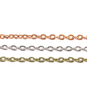 Αλυσίδα cross πλακέ σιδερένια 2x3mm