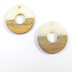 Ντόνατ plexiglass-ξύλο κρεμαστό 28mm