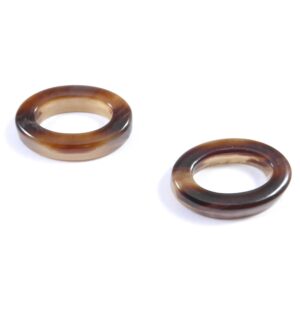 Οβάλ μικρός καφέ plexiglass σύνδεσμος 16.5x10mm