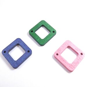 Ρόμβος περίγραμμα ξύλινος σύνδεσμος 28.5×28.5mm