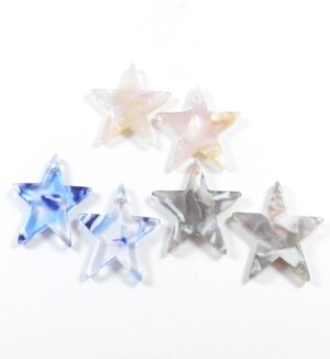 Αστέρι πολύχρωμο κρεμαστό plexiglass 20.5×21mm