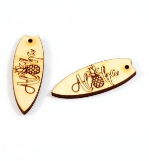 Σανίδα σέρφ "Aloha" ξύλινο κρεμαστό 50x18mm