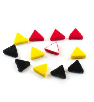 Τρίγωνο καμπουσόν τσόχα 8.5×9.5mm