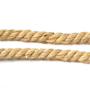 Στριφτό τρίκλωνο λινάτσα φυσικό κορδόνι 12mm/μέτρο