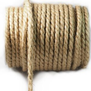 Στριφτό τρίκλωνο λινάτσα φυσικό κορδόνι 10mm/καρούλι 20μέτρα