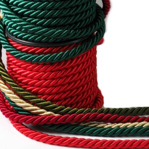 Στριφτό νάυλον/σατέν κορδόνι χοντρό rayon 8mm/μέτρο