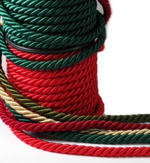 Στριφτό νάυλον/σατέν κορδόνι χοντρό rayon 8mm/μέτρο