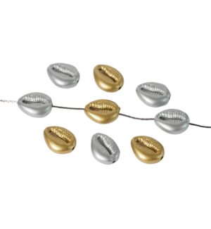 Κοχύλι ματ διάτρητο ακρυλική χάντρα 18×13.5mm/50 τμχ