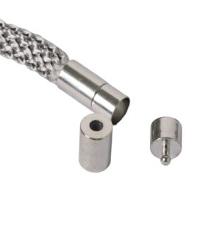Κούμπωμα μεταλλικό ασφαλείας τύπου bayonet χαλκός 21x9.5mm/σέτ κατάλληλο για κορδόνι 8mm