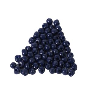 Γυάλινες χάντρες seed μπλέ navy opaque 4mm/18gr περίπου 200χάντρες