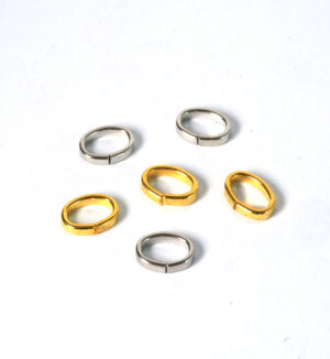 Κρικάκι μεταλλικό οβάλ 10x7mm