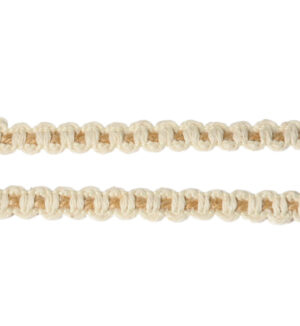 Λινάτσα δίχρωμη Macrame γιούτα πλακέ κορδόνι 9mm/μέτρο