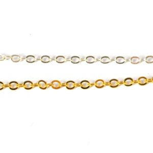 Αλυσίδα cross πλακέ χαλκός 1.8mm/μέτρο