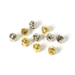 Κουδουνίστρα μικρή μεταλλική κρεμαστή 7x6mm/100 τεμαχια