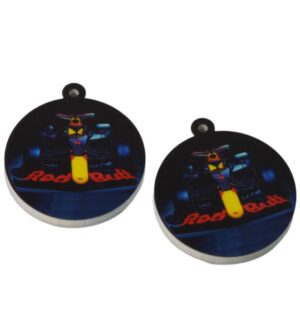 F1 Redbull  Στρογγυλό plexiglass κρεμάστο 37x33mm