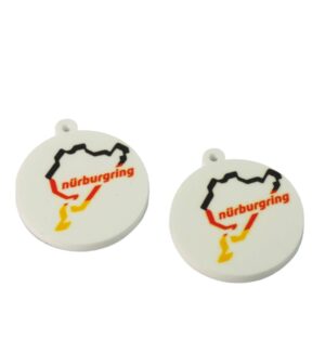Πίστα του Nurburgring  Στρογγυλό plexiglass κρεμάστο 37x33mm