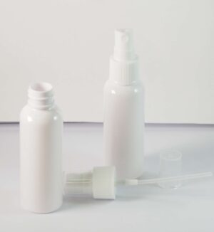 Μπουκαλάκι Spray  λευκό πλαστικό Pet 11.4x3.2cm και χωρητικότητα 50ml