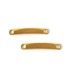 Ταυτότητα κυρτή χρυσή μεταλλική ατσάλι κατάλληλη για στάμπα 34x5mm