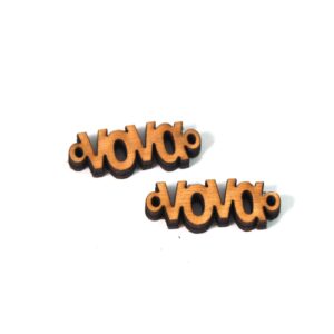Νονά φυσικό ξύλινος σύνδεσμος 10x26mm/10 τμχ