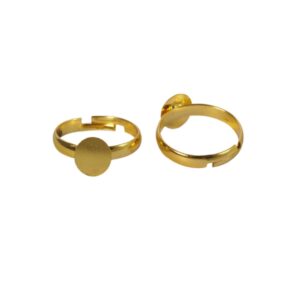 Βάση δαχτυλιδιού χρυσή χαλκός 17mm/8mm