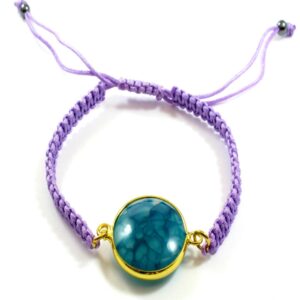 Agate Macrame Bracelet