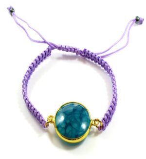 Agate Macrame Bracelet